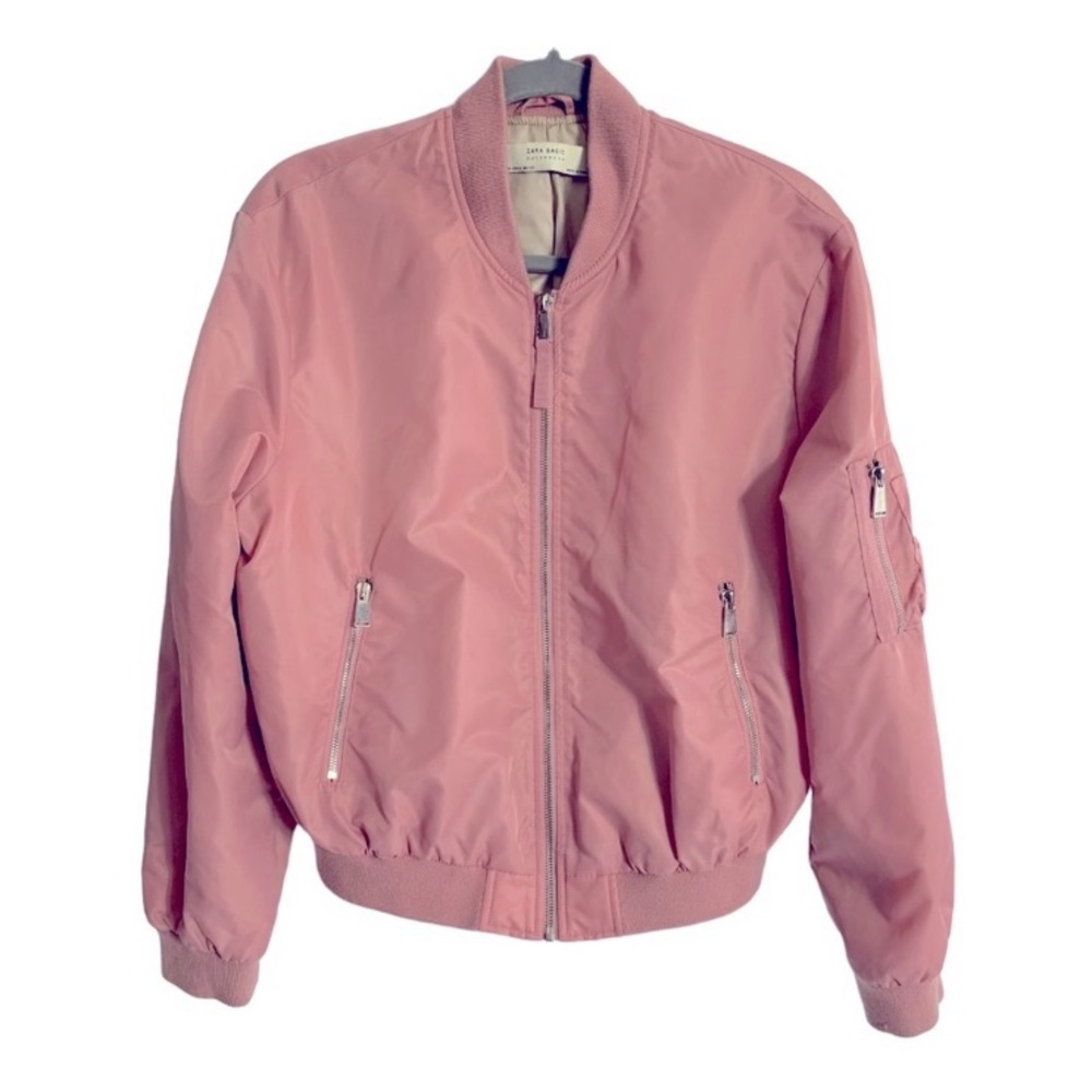 Zara Pink Women’s Bomber Jacket Sz M